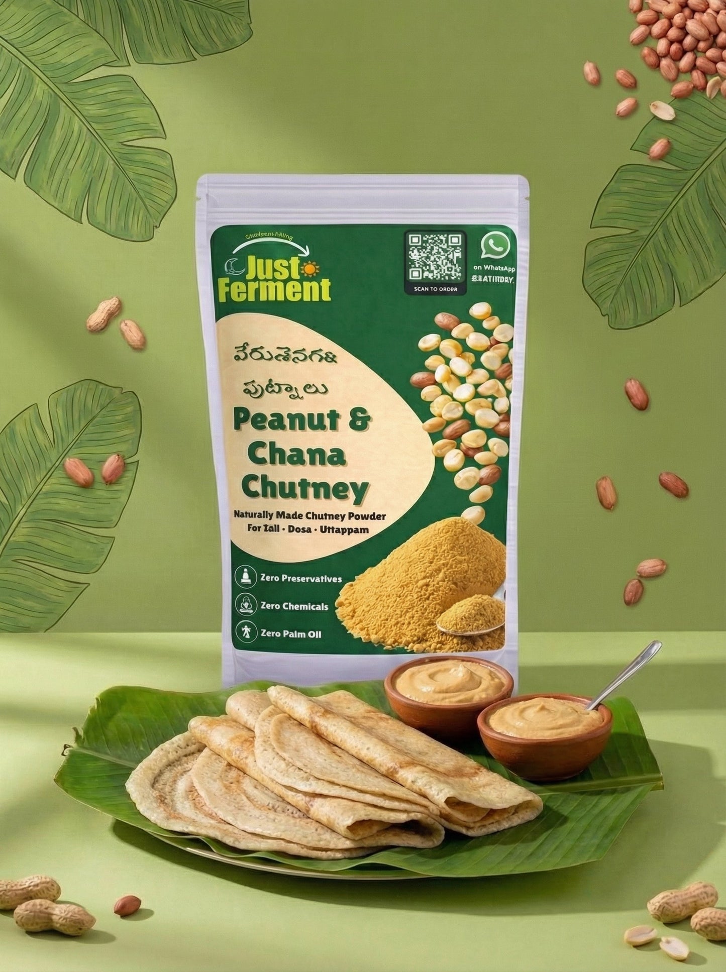 Peanut & Chana Chutney Mix | Groundnut Chutney Powder | Idli Dosa Chutney | No Preservatives