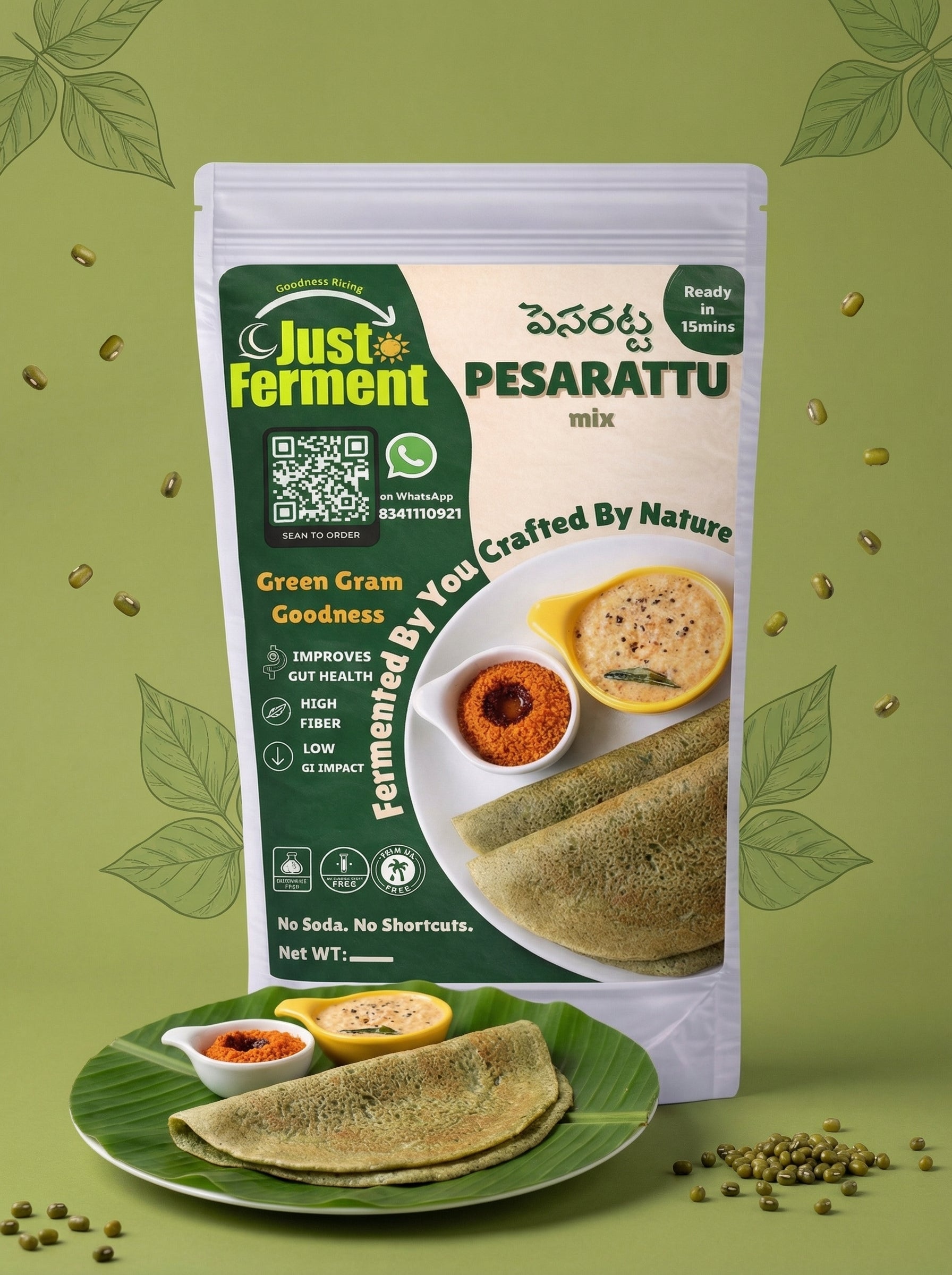 Pesarattu Mix | Green Gram Dosa Mix